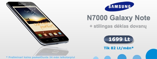 Samsung Galaxy Note. Puikus telefonas - už puikią kainą!